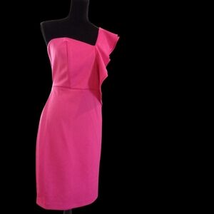 NY&C Magenta Assymetrical Dress